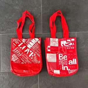 lululemon athletica Graphic Red Totes